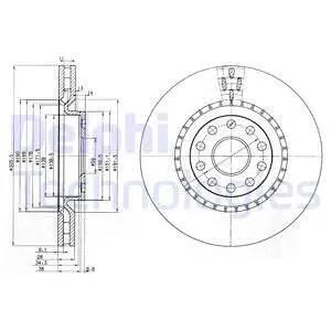 BG3723 Диск гальмівний DELPHI підбір по vin на Brocar
