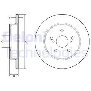 BG4928C Тормозной диск DELPHI подбор по vin на Brocar