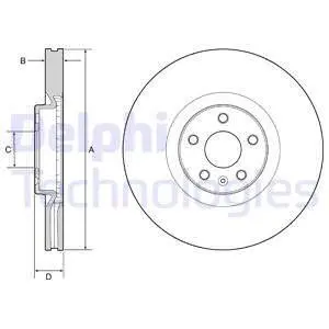 BG9231C Tarcza ham. VOLVO S90, V90, XC60 DELPHI подбор по vin на Brocar