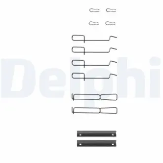 LX0262 Комплектующие, колодки дискового тормоза DELPHI підбір по vin на Brocar