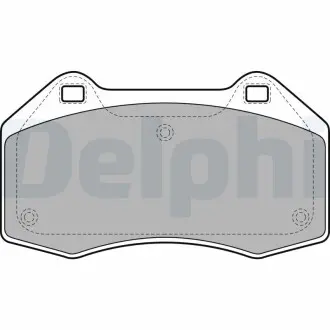 LP1940 Гальмівні колодки дискові RENAULT Megane/Clio &quot;F &quot;04&gt;&gt; DELPHI підбір по vin на Brocar