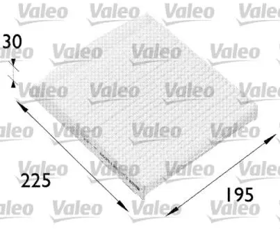 698512 Фильтр, воздух во внутренном пространстве VALEO подбор по vin на Brocar