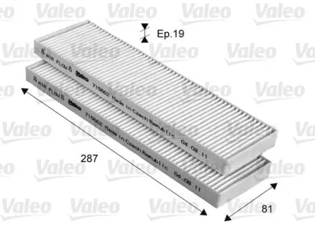 715662 Фильтр, воздух во внутренном пространстве VALEO подбор по vin на Brocar