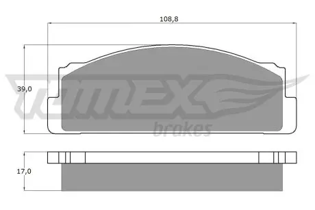 1023 Колодки тормозные TOMEX підбір по vin на Brocar