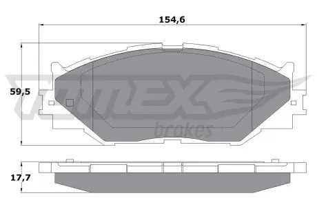 1762 KLOCKI HAMULC. LEXUS IS220D 05- TOMEX подбор по vin на Brocar