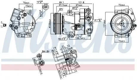 890259 Компресор NISSENS підбір по vin на Brocar