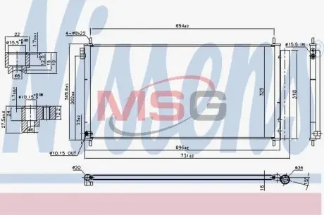 940534 Конденсатор NISSENS підбір по vin на Brocar