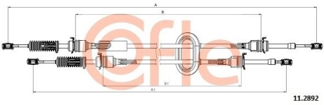 112892 Трос, ступенчатая коробка передач COFLE подбор по vin на Brocar