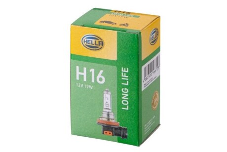 8GH186996001 Автолампа Behr Hella 8GH186996001 Lifetime Long Life H16 PGJ19-3 19 W прозрачная HELLA подбор по vin на Brocar