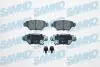 5SP1227 Тормозные колодки дисковые зад. Opel Astra G 98- 2.0I,DI 16V Zafira SAMKO підбір по vin на Brocar