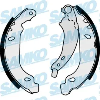 87430 Колодки тормохные зад Peugeot 206 07- (180x32) SAMKO подбор по vin на Brocar