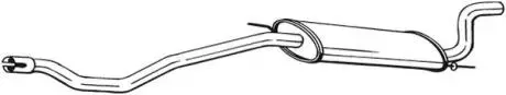 283921 Глушник вихлопних газів (кінцевий) BOSAL підбір по vin на Brocar
