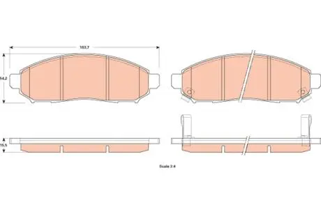 GDB3520 Тормозные колодки TRW подбор по vin на Brocar