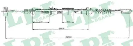 C0160B Трос, стоянкова гальмівна система LPR підбір по vin на Brocar
