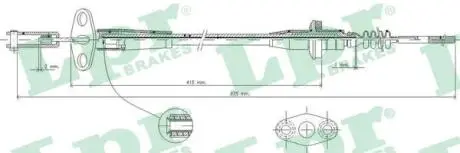 C0235C Трос, управление сцеплением LPR підбір по vin на Brocar