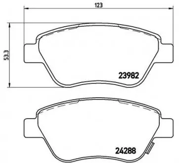P59051 Тормозные колодки к-кт. BREMBO подбор по vin на Brocar