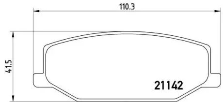 P79001 Гальмівні колодки, дискове гальмо (набір) BREMBO підбір по vin на Brocar