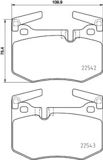 P83164 KLOCKI HAMULC. LEXUS RC 14- TYŁ BREMBO подбор по vin на Brocar