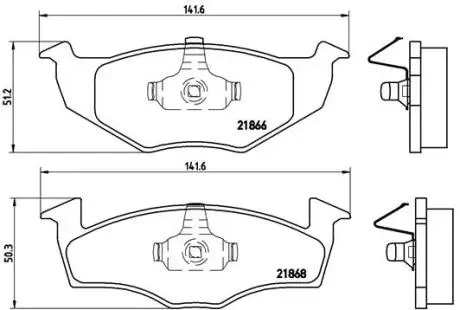 P85031 Гальмівні колодки, дискове гальмо (набір) BREMBO підбір по vin на Brocar