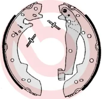 S06504 Тормозные колодки барабанные BREMBO підбір по vin на Brocar