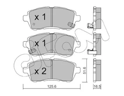 8227931 KLOCKI HAMULC. SUZUKI SWIFT 10- CIFAM подбор по vin на Brocar