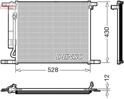 DCN15009 Радиатор кондиционера DENSO підбір по vin на Brocar