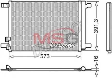 DCN32066 Радиатор кондиционера DENSO подбор по vin на Brocar