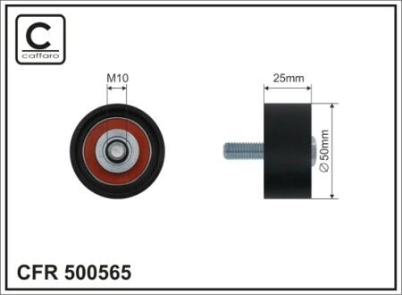 500565 Ролик CAFFARO підбір по vin на Brocar