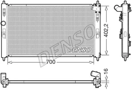 DRM45050 Радіатор основний DENSO підбір по vin на Brocar