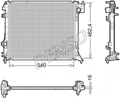 DRM46062 Радиатор основной DENSO подбор по vin на Brocar