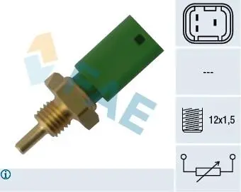 33727 Датчик, температура охлаждающей жидкости FAE підбір по vin на Brocar