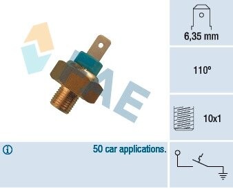 35340 Термовыключатель, сигнальная лампа охлаждающей жидкости FAE підбір по vin на Brocar