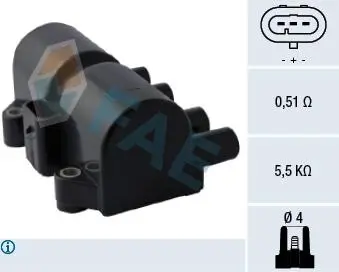 80317 Котушка запалювання (вир-во FAE) FAE підбір по vin на Brocar