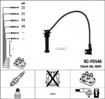 RCFD546 Комплект высоковольтных проводов NGK подбор по vin на Brocar