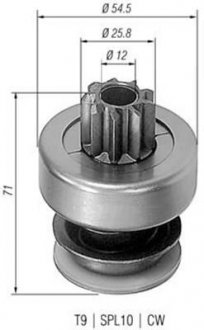 AMB0061 Бендикс (z=9) VW LT 2,4D AUDI-100D/TD DB 200-300D/TD [940113020061] MAGNETI MARELLI підбір по vin на Brocar