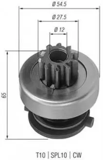 AMB0166 Бендикс (z=10) DB W124/201/463 2,0-3,0D, 208-410D [940113020166] MAGNETI MARELLI подбор по vin на Brocar