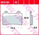 MCB584 Тормозные колодки TRW підбір по vin на Brocar