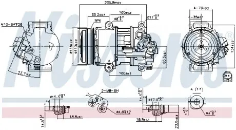 89479 Компресор NISSENS підбір по vin на Brocar