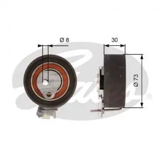 T43157 Ролик Gates GATES підбір по vin на Brocar
