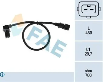 79012 Датчик колінчастого вала FAE підбір по vin на Brocar