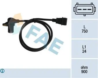 79058 Датчик колінчастого вала, Датчик частоты вращения, управление двигателем FAE підбір по vin на Brocar