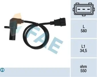 79075 Датчик частоти обертання, управління двигуном FAE підбір по vin на Brocar