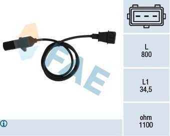 79296 Датчик колінчастого вала FAE підбір по vin на Brocar