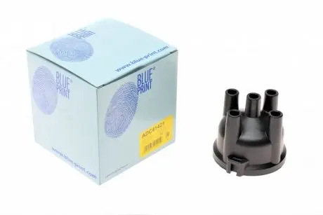ADC41421 Кришка розподілювача запалювання Hyundai H100/Sonata Mitsubishi Colt/Lancer Mazda 323/626 74-97 BLUE PRINT підбір по vin на Brocar