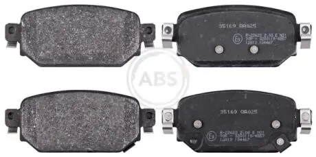 35169 KLOCKI HAMULC. MAZDA 3 16- TYŁ A.B.S. підбір по vin на Brocar