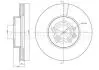 800403C Диск гальмівний передній Sharan,Ford Galaxy,Seat Alhambra CIFAM підбір по vin на Brocar
