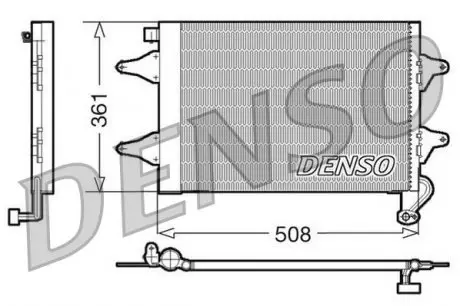DCN27004 Конденсатор, кондиционер DENSO подбор по vin на Brocar