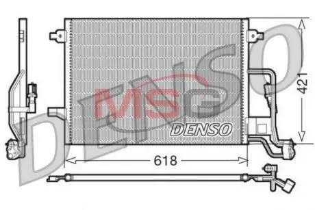 DCN32018 Радіатор кондиціонера DENSO підбір по vin на Brocar
