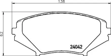 P49034 Гальмівні колодки дискові BREMBO підбір по vin на Brocar