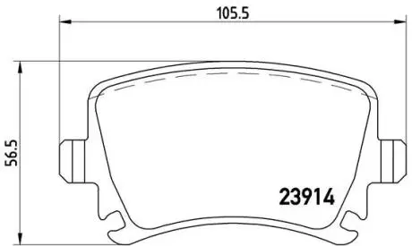 P85095 Тормозные колодки к-кт. BREMBO подбор по vin на Brocar